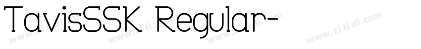 TavisSSK Regular字体转换